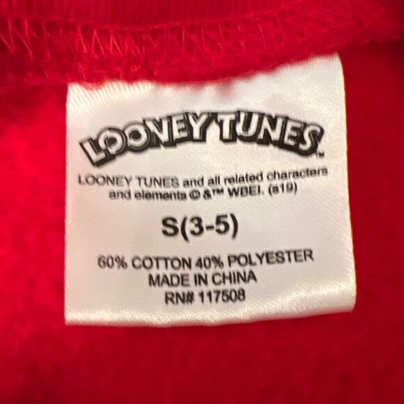 Juniors Looney Toons Taz Marvin Bugs Tweety Sylvester & Bugs Sweatshirt Size Sma - Picture 5 of 6